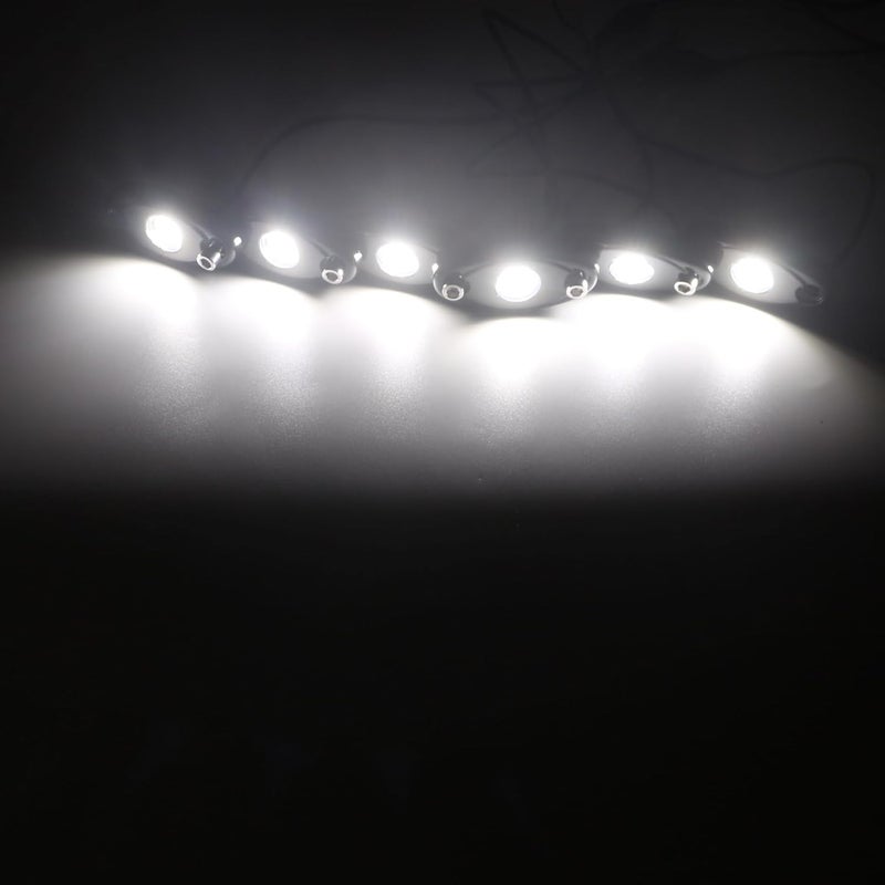 LY8 12 Pods White LED Rock Lights Neon Underglow Light for Car Truck ATV SUV Under Body Glow Light Trail Fender Lighting - Image 5